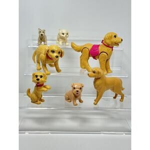 Barbie Doll Dog Pets Lot Vintage And Modern Puppy In My Pocket Scotty Dog